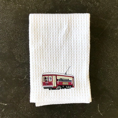 Red Streetcar Towel