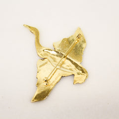 Feathered Egret Pin