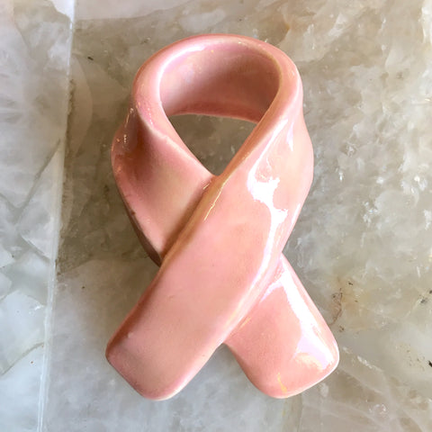 Go Pink Ceramic Paperweight